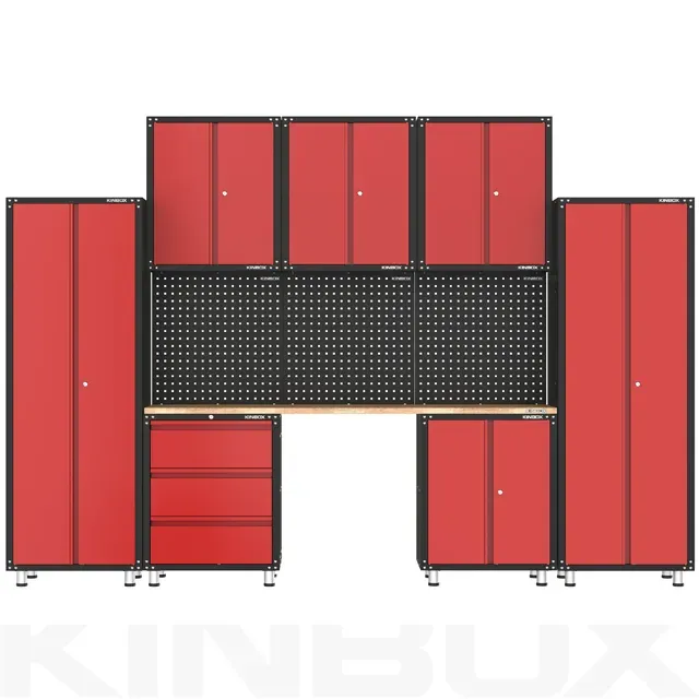 Kinbox 11PCS Garage Storage Cabinet with Door