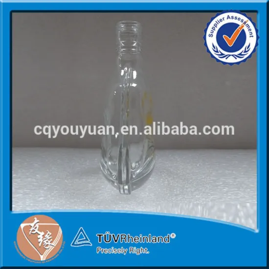 Screw Top Mini Spirits Bottle Unique Crystal Glass Bottle for Xo Wine
