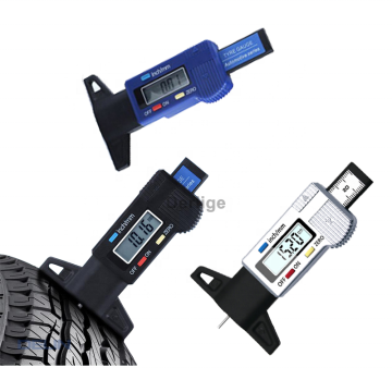Digital Car Tyre Tread Depth Gauge" could be appropriately shortened to:

"Digital Tyre Tread Depth Gauge" 

This title keeps the essential keywords for search engine optimization while being more concise.