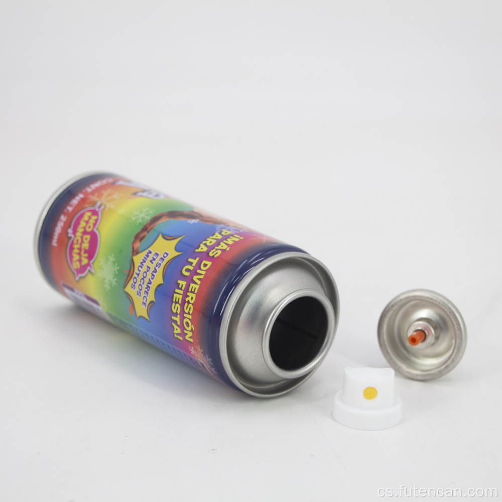 Aerosolová plechovka o průměru 52 mm