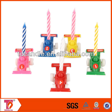 Wonderful candle with toy car