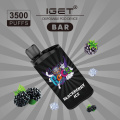 IGET Bar 3500 Puffs Dispositivo de vagem de vape descartável