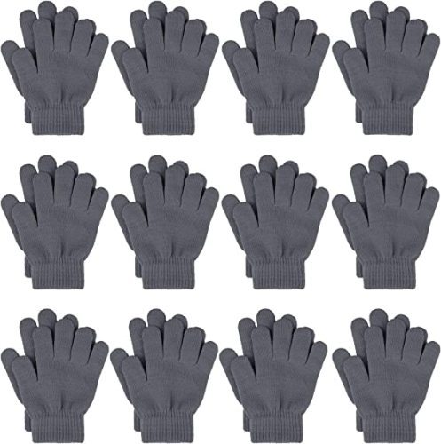 Winter Warm Acrylic Cable Knit Gloves Touchscreen Fingers