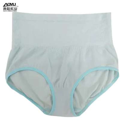 Women Fashion Knitted Underwear Seamless High Waist Panties
