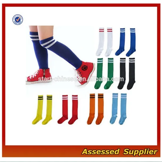 OEM Cotton Young Boy Football Tube Socks/Wholesale High Stripe Boys Running Sport Tube Socks-MLL110