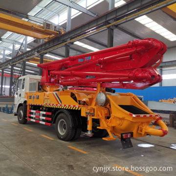 Customized 25 Meter Mobile Concrete Pump Truck with Hopper