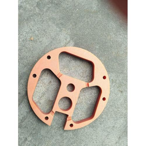 Saw Cutting orange-red phenolic bakelite laminated sheets