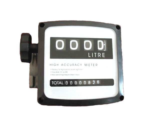 4 Digit Mechanical Fuel Flow Meter