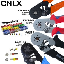 LXC8 10S 0.25-10mm2 23-7AWG LXC8 6-4/6-6 0.25-6mm2 LXC8 16-4 crimping pliers electric tube terminals box mini brand clamp tools