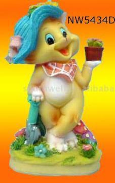Resin animal decoration