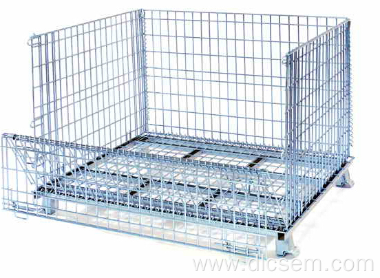 Foldable Galvanized Wire Mesh Container