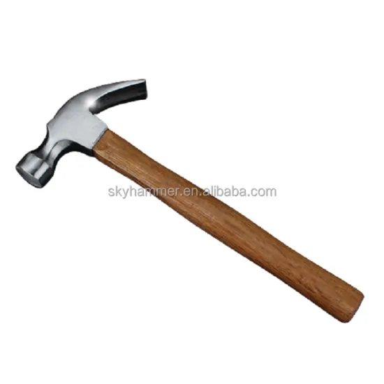 8oz Imported Walnut Handle High Quality Steel Forging Claw Hammer Factory Production