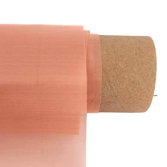 Copper Woven Fine Wire Mesh Screen Roll - Custom 200 to 300 Mesh