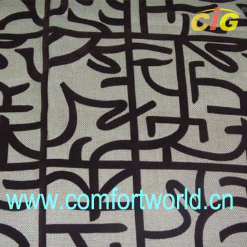 Flock On Flock Upholstery Fabric