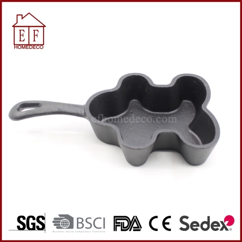 Pre-seasoned cast iron shape pan