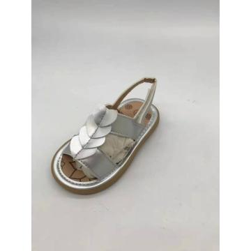 Wholesale fille infantile PU Sandale de la feuille de chaussure PU