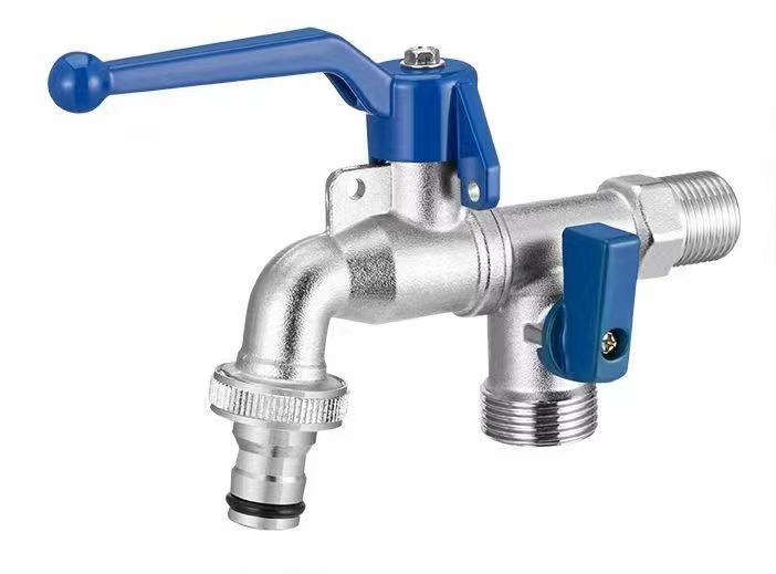 2 Outlets Garden Faucet Connect Hose For Tank