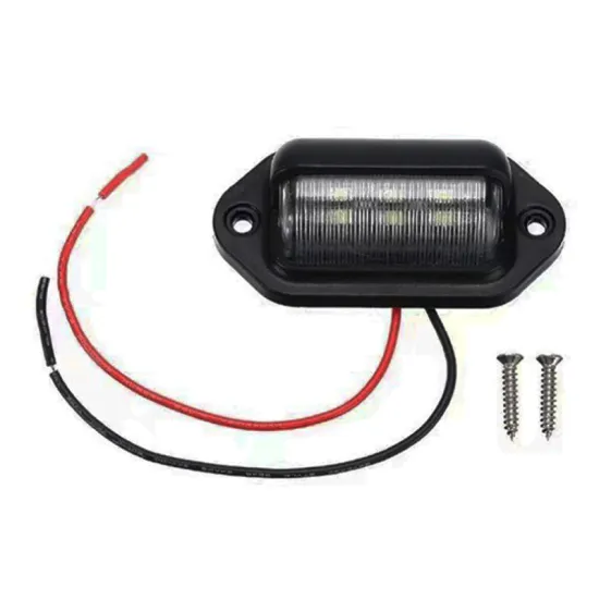 DC9-30V LED License Plate Lamp - Hot Sale Car Number Plate Lights