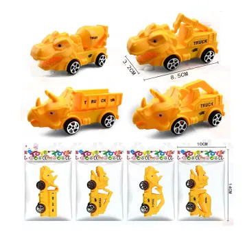 Affordable Pull-Back Dinosaur Construction Truck Toys for Kids