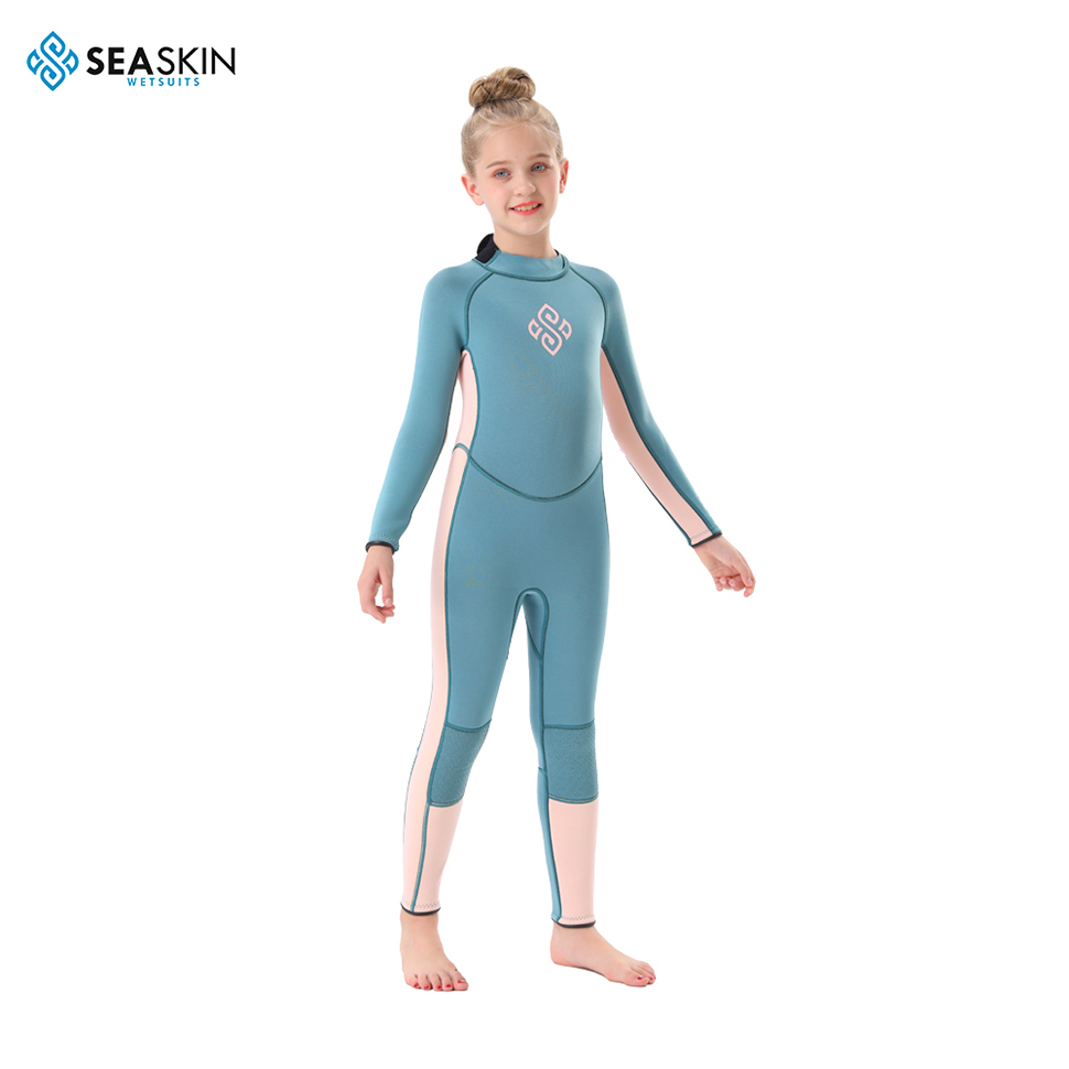 Wetsuit Neoprene Girl Custom Seaskin untuk melayari menyelam