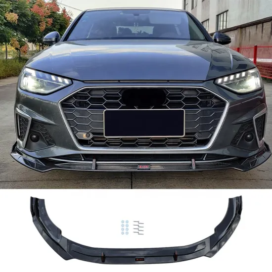 Carbon Fiber Front Bumper Lip Kit for Audi A4 B9.5 2020-2022