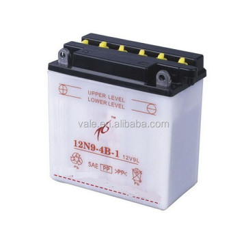 High-Quality 12V 9AH Motorcycle Battery: 12N9-4B-1 Dry Cell Technology