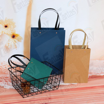 Kraft Paper Jewelry Bag Shopping Bag With Handle