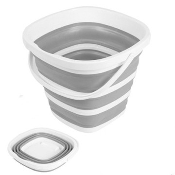 Outdoor Camping: Discover the Perfect 10L Folding Bucket - Collapsible and Made of Durable Silicone for Your Household Needs