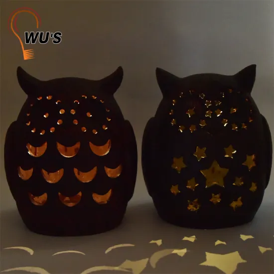 Warm white long lifetime plastic decorative resin lights outdoor solar resin garden light