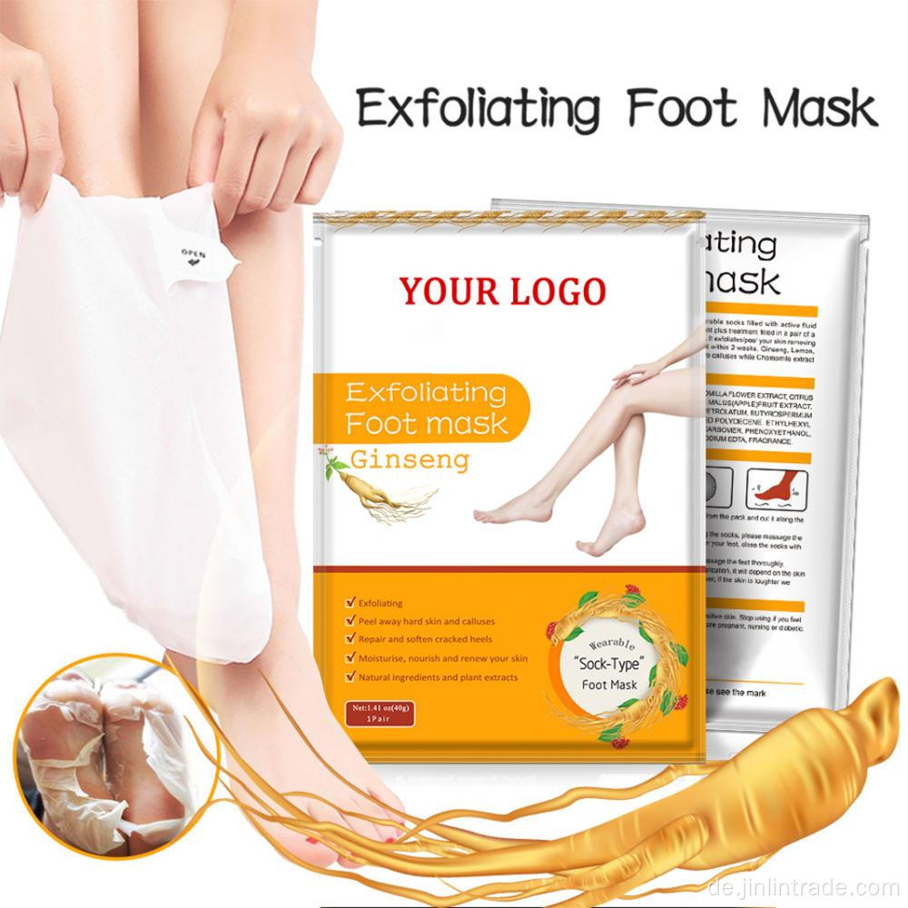 OEM feuchtigkeitsspendende Peeling-Fußmaske