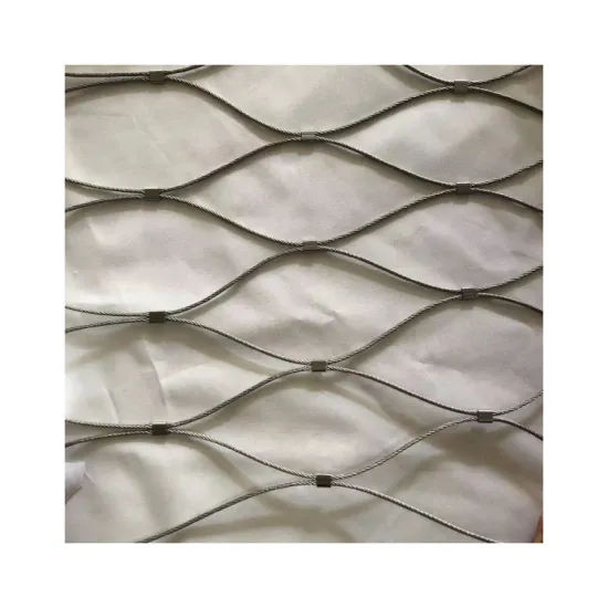China Supplier High Quality Stainless Steel Cable Zoo Mesh Black Animals Protection Netting