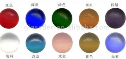 frosty glass marbles