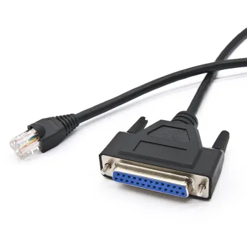 DB25 Female to RJ45 Plug Extension Cord Cable