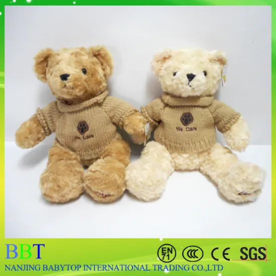 Hot custom stuffed teddy bear brown teddy bear wearing sweater                        
                                                Quality Choice