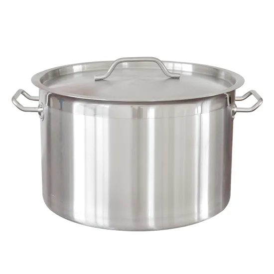 Stainless Steel Pot With Durable Bottom Short Body