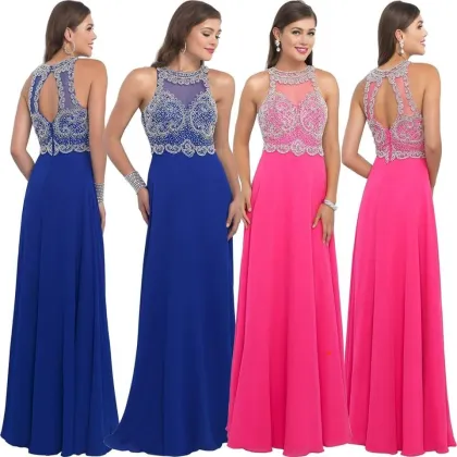 Lace Sexy Long Evening Cocktail Dress