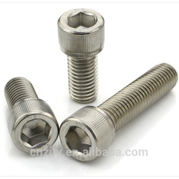 Stainless steel socket head machine screw, decorative hex drive screw and bolt