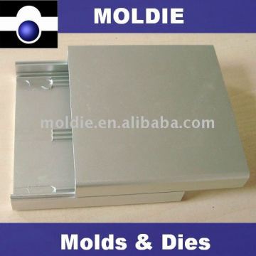 Anodized aluminium electrical box profile