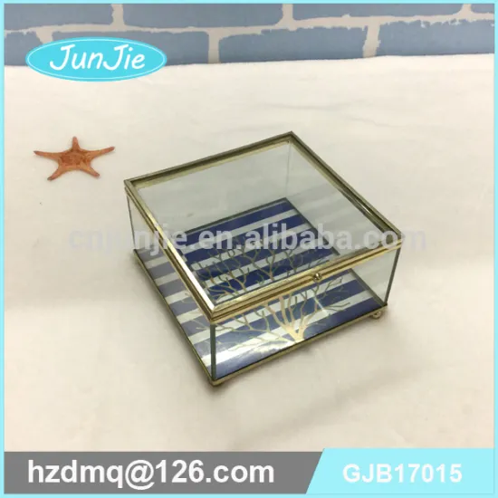 manufacturers custom made glass mirrored jewelry box