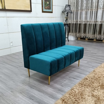Modern Blue Metal Fabric Sofas for Commercial Projects: Coffee Shops, Bars, and Restaurants
