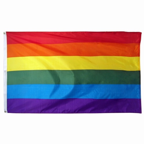 promotion decoration screen printing rainbow gay flag
