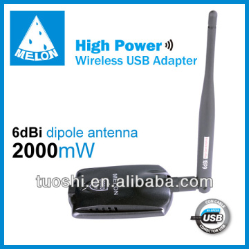 usb wireless adapter,802.11N Ralink3070 chipset,6dBi antenna,150Mbps