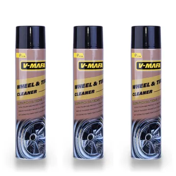foaming automobile shine polish wheel tire cleaner spray