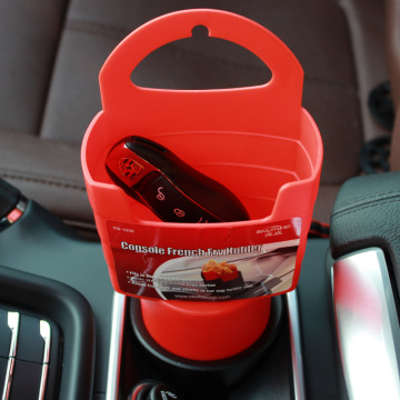 Multi-Functional Car Accessories: Fries Cup Holder with Sauce Container