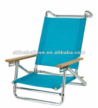 wooden beach chair
