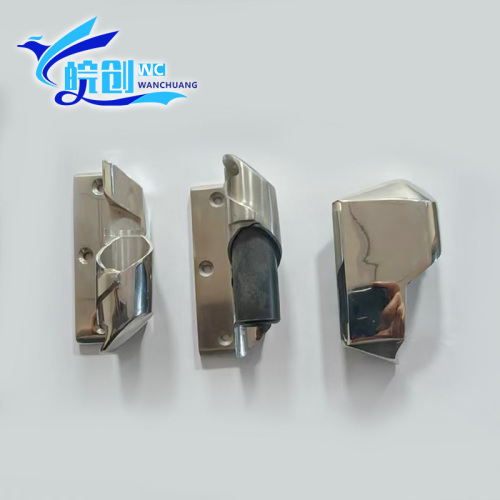 Lắp ráp bản lề cửa kính inox