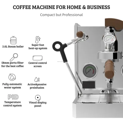 Lelit Espresso Machine - Rocket Apartment 15 Bar Multi-Function E61 1 Group Semi-Automatic