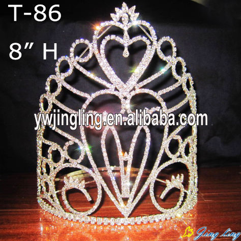 8" Custom Larger Pageant Crowns For Sale