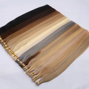 I Tip Human Hair Extension Dark Brown, Prebonded 100% Remy i-Tip Hair Extensions, Natural Raw Indian I Tip Hair Extension