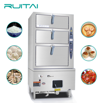 RUITAI Seafood Steamer - Industrial Electric Kitchen Equipment for Fish, Prawn, Crab, and Abalone